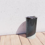 Like A Gentle Hurricane [2]: a minimal, abstract piece in blues and white by Alyssa Hamilton Art Travel Mug Gallery Image 4