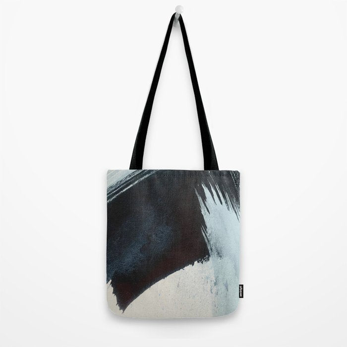 Like A Gentle Hurricane [2]: a minimal, abstract piece in blues and white by Alyssa Hamilton Art Tote Bag Gallery Image 2