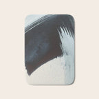 Like A Gentle Hurricane [2]: a minimal, abstract piece in blues and white by Alyssa Hamilton Art Bath Mat Gallery Image 1