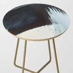 Like A Gentle Hurricane [2]: a minimal, abstract piece in blues and white by Alyssa Hamilton Art Side Table Gallery Image 2