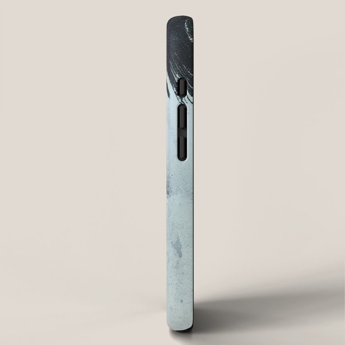 Like A Gentle Hurricane [2]: a minimal, abstract piece in blues and white by Alyssa Hamilton Art iPhone Case Gallery Image 2