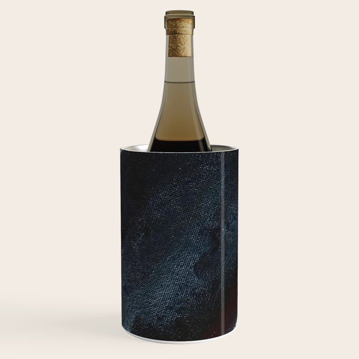 Like A Gentle Hurricane [2]: a minimal, abstract piece in blues and white by Alyssa Hamilton Art Wine Chiller Gallery Image 2