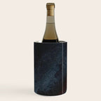 Like A Gentle Hurricane [2]: a minimal, abstract piece in blues and white by Alyssa Hamilton Art Wine Chiller Gallery Image 2