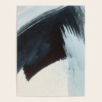 Like A Gentle Hurricane [2]: a minimal, abstract piece in blues and white by Alyssa Hamilton Art Poster Gallery Image 4