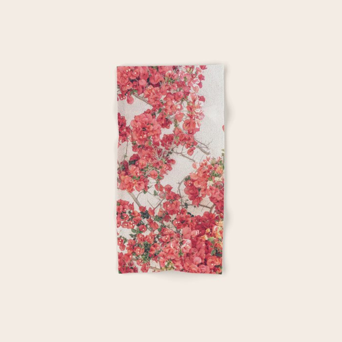Mediterranean Bougainvillea Flower Bath Towel Gallery Image 1