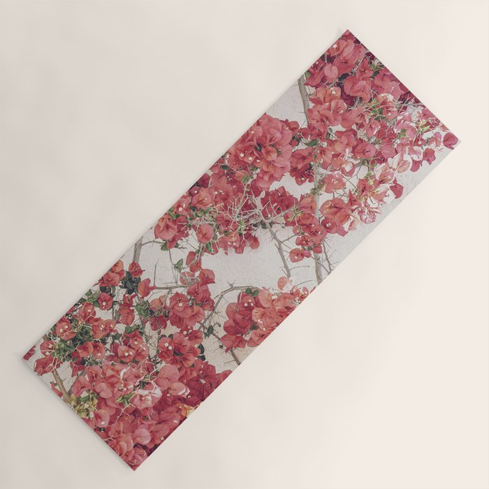 Mediterranean Bougainvillea Flower Yoga Mat Gallery Image 1