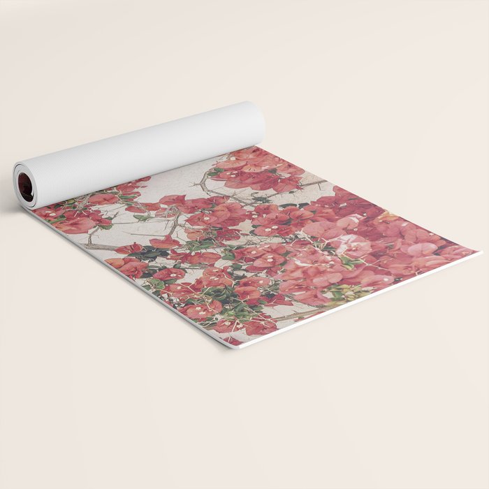 Mediterranean Bougainvillea Flower Yoga Mat Gallery Image 2