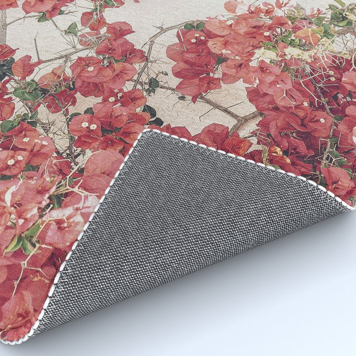 Mediterranean Bougainvillea Flower Rug Gallery Image 4