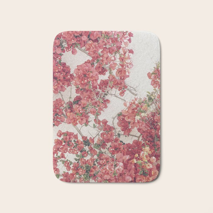 Mediterranean Bougainvillea Flower Bath Mat Gallery Image 1