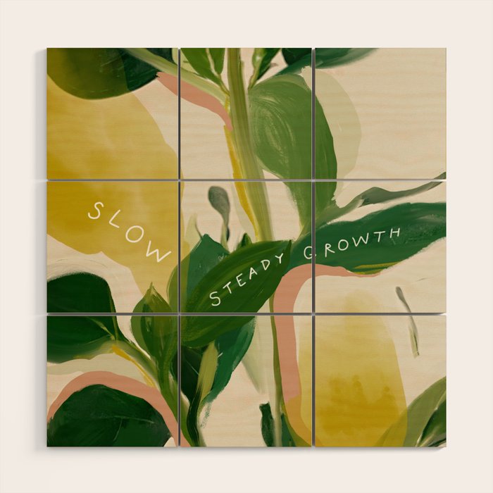 Slow Steady Growth Wood Wall Art Gallery Image 1