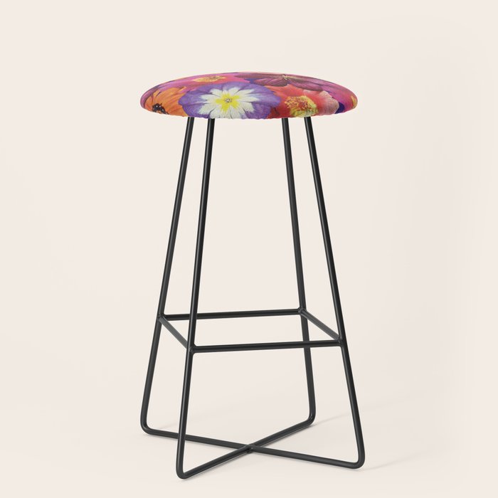 Flower Salad #2 Stool Gallery Image 1