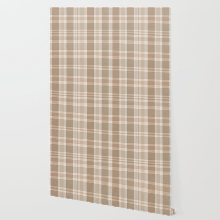 Plaid Prints, Brown and Beige Wallpaper Gallery Image 2