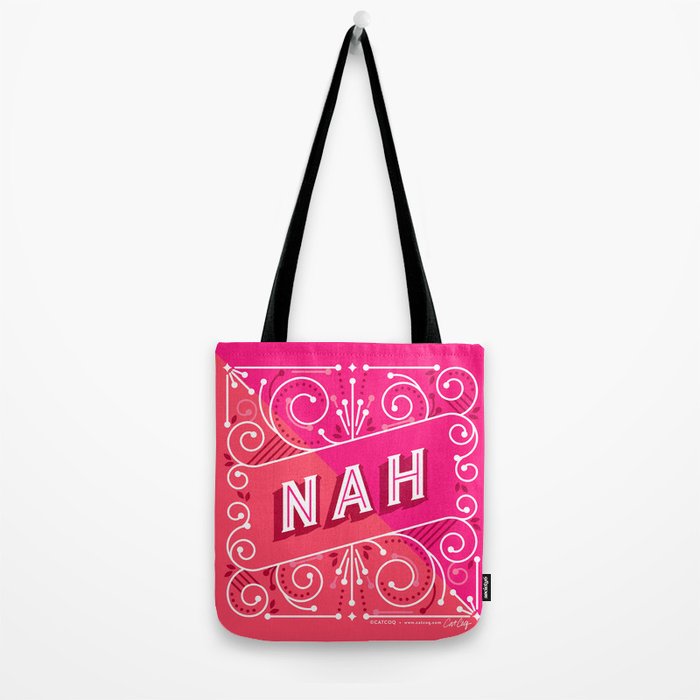 Nah â Hot Pink Tote Bag Gallery Image 2