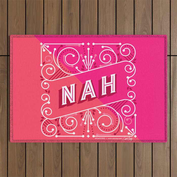 Nah â Hot Pink Outdoor Rug Gallery Image 1