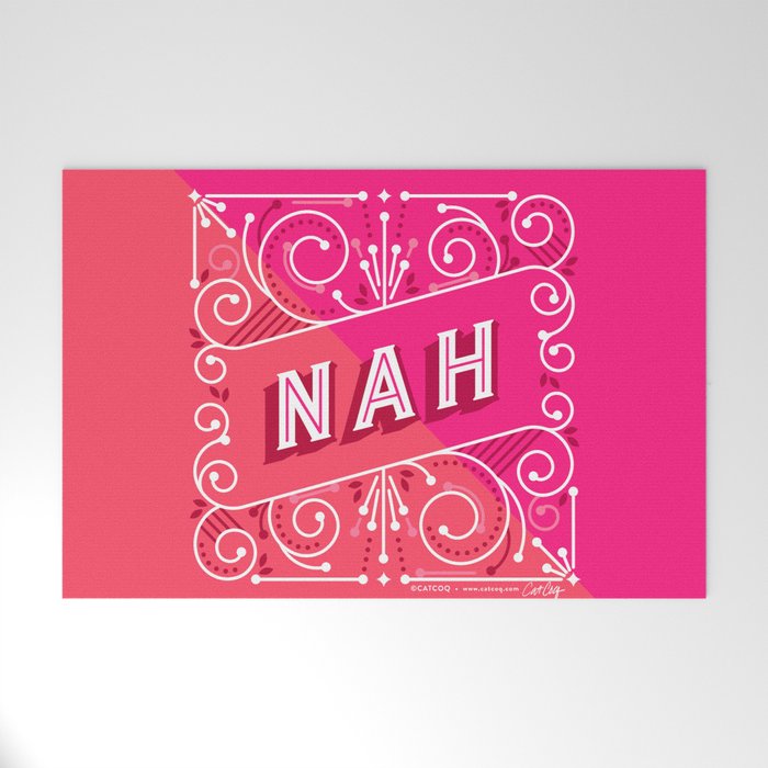 Nah â Hot Pink Welcome Mat Gallery Image 1