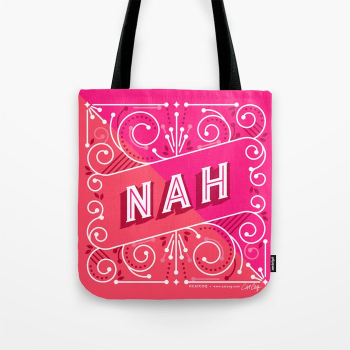 Nah â Hot Pink Tote Bag Gallery Image 1
