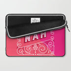 Nah â Hot Pink Laptop Sleeve Gallery Image 2