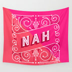 Nah â Hot Pink Wall Tapestry Gallery Image 4