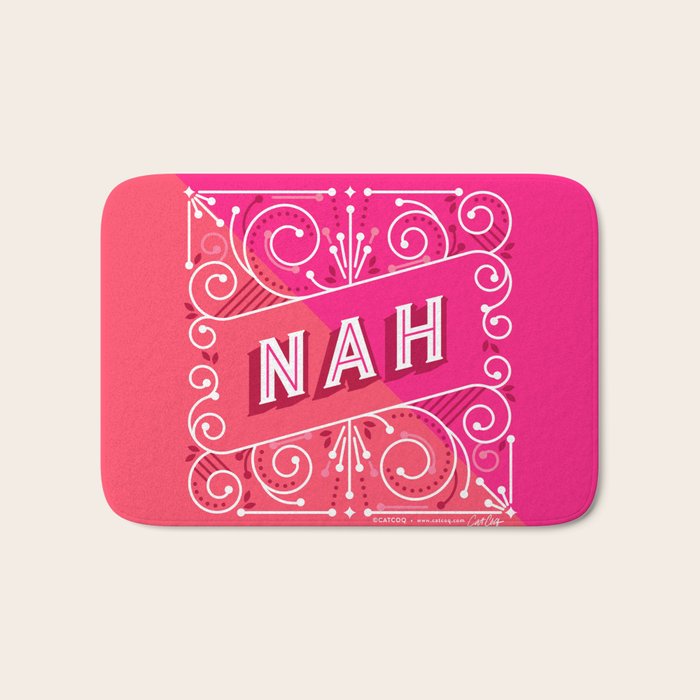Nah â Hot Pink Bath Mat Gallery Image 1
