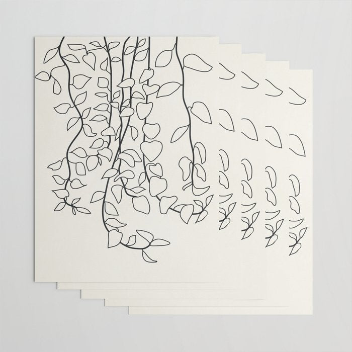 Minimalist Vines II Wrapping Paper Gallery Image 3