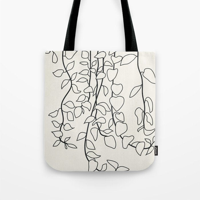 Minimalist Vines II Tote Bag Gallery Image 1