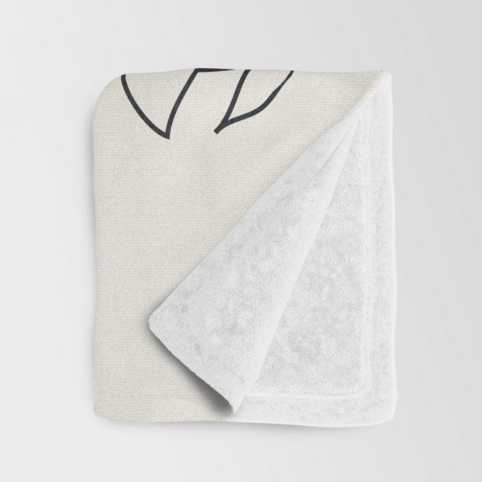 Minimalist Vines II Throw Blanket Gallery Image 3