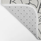 Minimalist Vines II Bath Mat Gallery Image 2