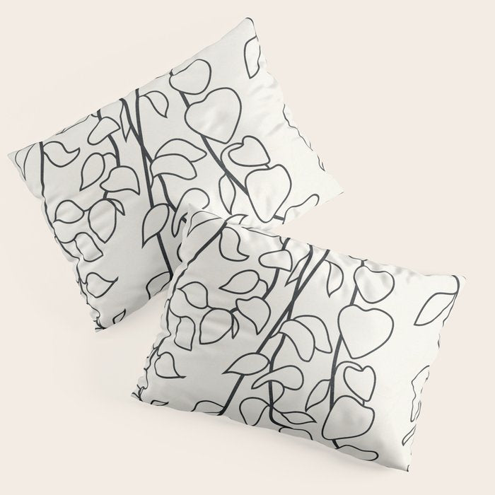 Minimalist Vines II Pillow Sham Gallery Image 1