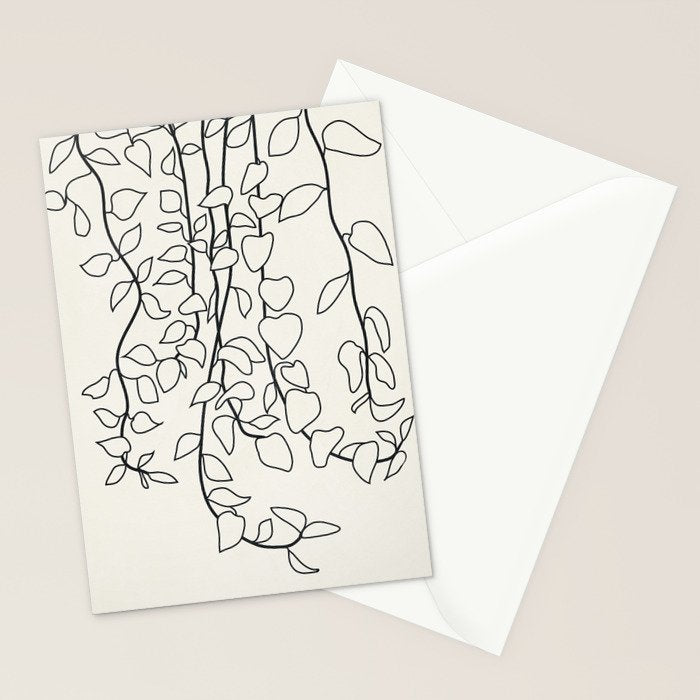Minimalist Vines II Stationery Card Gallery Image 2