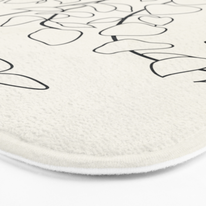 Minimalist Vines II Bath Mat Gallery Image 3