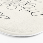 Minimalist Vines II Bath Mat Gallery Image 3