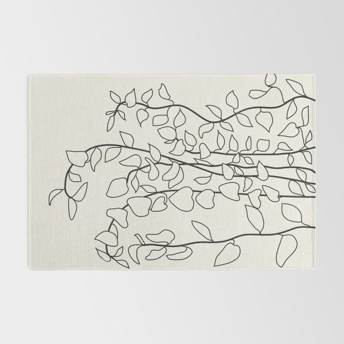 Minimalist Vines II Rug Gallery Image 2