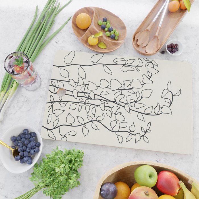 Minimalist Vines II Cutting Board Gallery Image 2