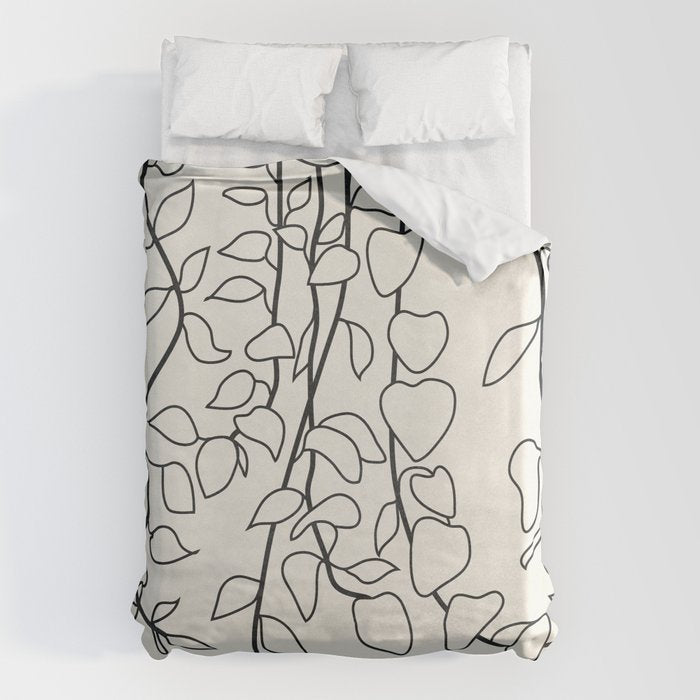 Minimalist Vines II Duvet Cover Gallery Image 6