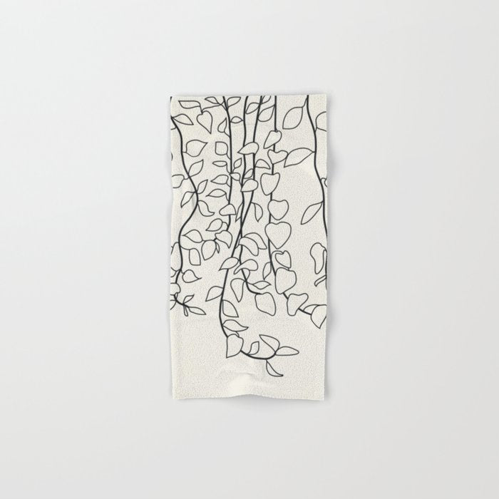 Minimalist Vines II Bath Towel Gallery Image 1