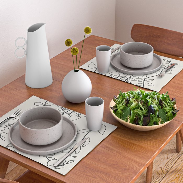 Minimalist Vines II Placemat Gallery Image 2