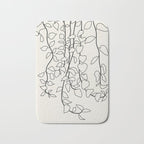Minimalist Vines II Bath Mat Gallery Image 1