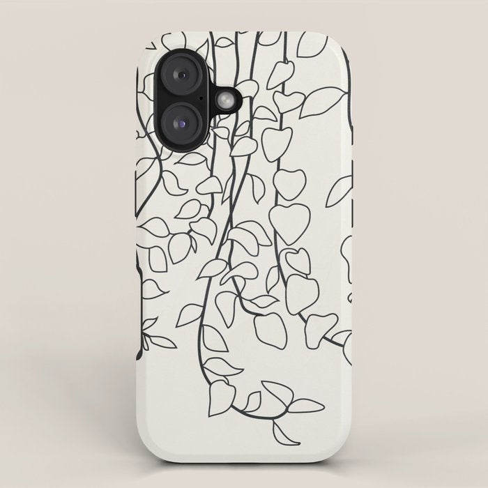Minimalist Vines II iPhone Case Gallery Image 1