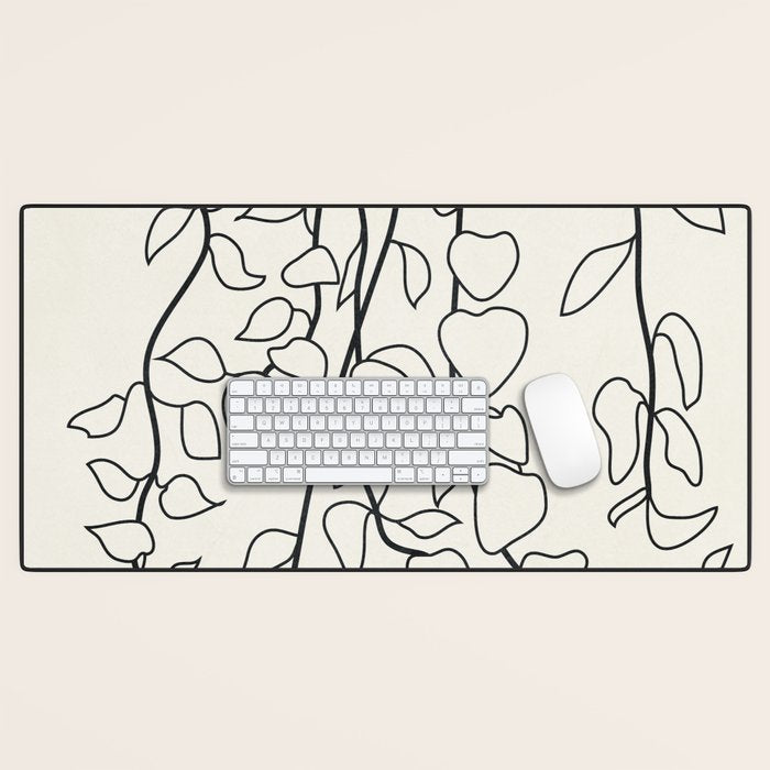 Minimalist Vines II Desk Mat Gallery Image 1