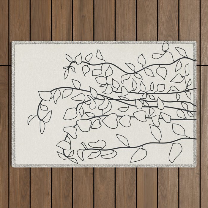 Minimalist Vines II Outdoor Rug Gallery Image 1
