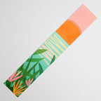 Tropical Views - Pink and Green Landscape Illustration Table Runner Gallery Image 3