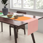 Tropical Views - Pink and Green Landscape Illustration Table Runner Gallery Image 2