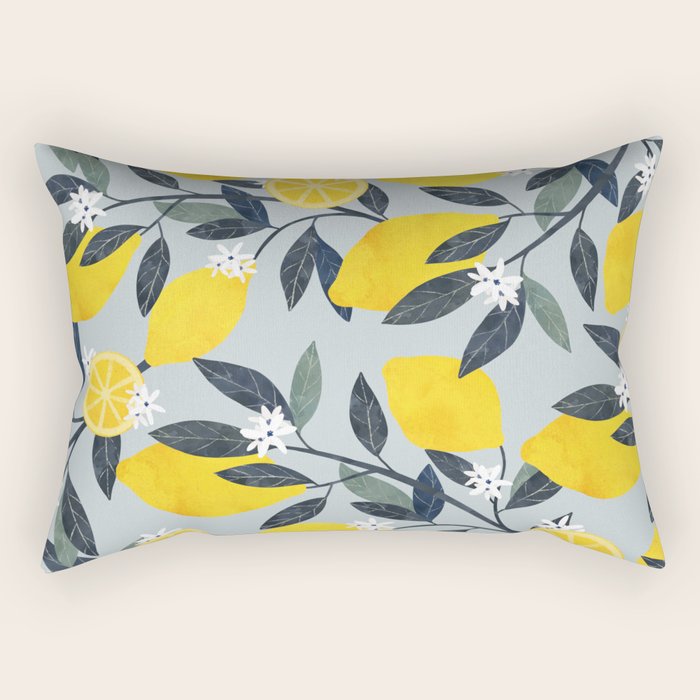 Fruit Market Positano Italy Rectangular Pillow Gallery Image 1