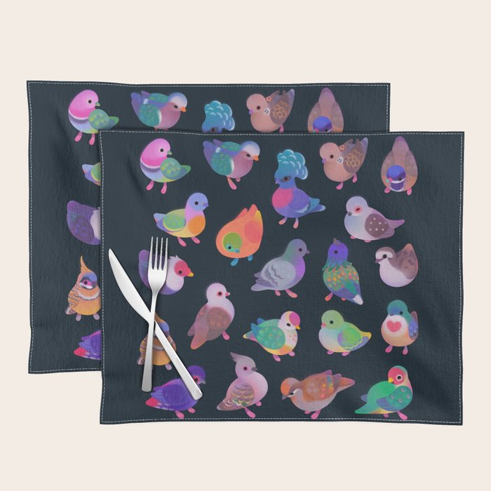 Wild pigeon - name Placemat Gallery Image 1