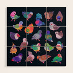 Wild pigeon - name Wood Wall Art Gallery Image 1