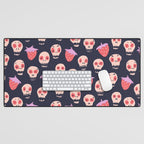 Skulls and strawberries Desk Mat Gallery Image 1