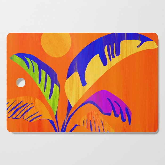 Summer Heat Abstract Botanical Series Cutting Board Gallery Image 1