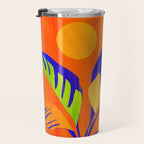 Summer Heat Abstract Botanical Series Travel Mug Gallery Image 3