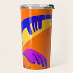 Summer Heat Abstract Botanical Series Travel Mug Gallery Image 2