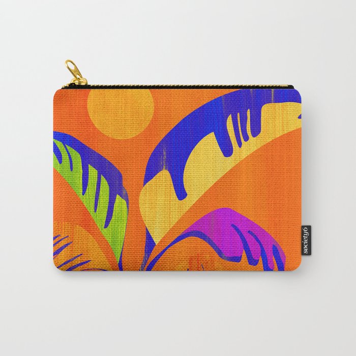 Summer Heat Abstract Botanical Series Carry All Pouch Gallery Image 1